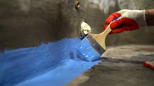 Commercial Waterproofing project at a Denver, NC business property by SJ Waterproofing Pros